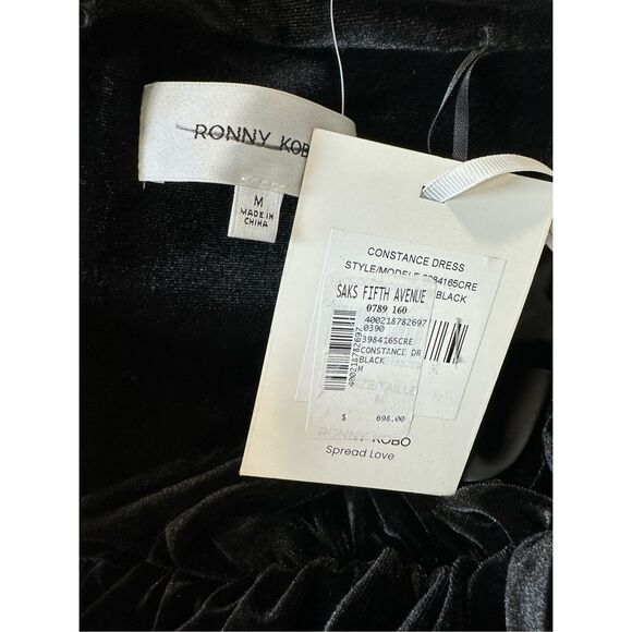 Ronny Kobo Constance Bow Cut-Out Column Gown Size M $698 - Picture 12 of 12